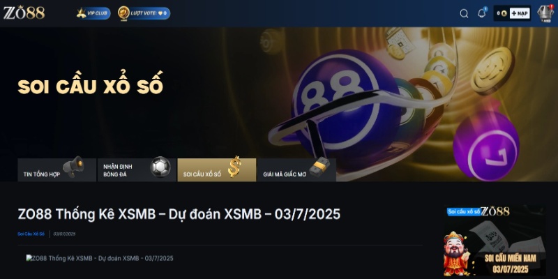 Cách tính lô đề ngày mai trên Zo88