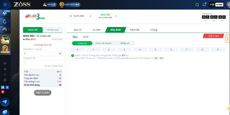 Mẹo đánh lô MB Zo88